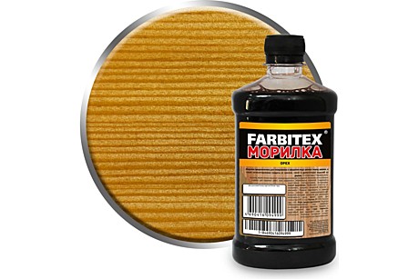Морилка деревозащитная водная орех Farbitex, 0.5л