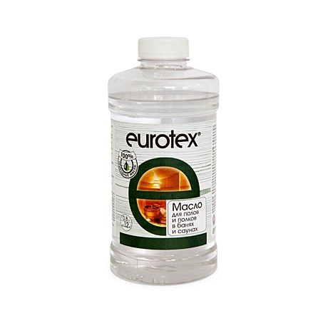 Масло для полков и полов EUROTEX, 0,8л      (БИ819)