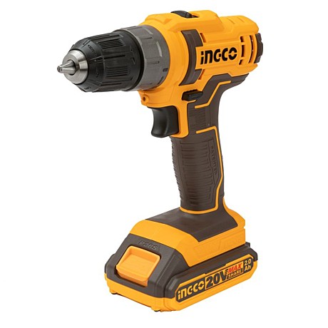 Шуруповерт щеточный безударный 2х2 Ач 20В Ingco CDLI200528 589160