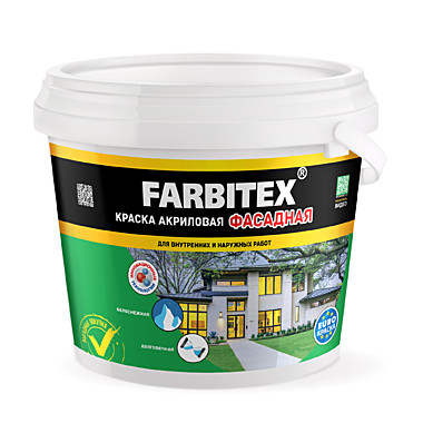 Краска Farbitex акриловая фасадная  6кг