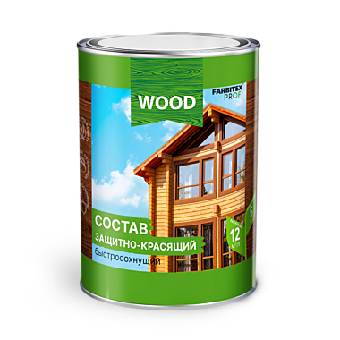 Защитно-красящий состав быстросох. СОСНА (9л) FARBITEX ПРОФИ WOOD 