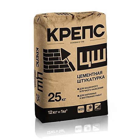 Штукатурка КРЕПСолит ЦШ, КРЕПС 25 кг		   *56