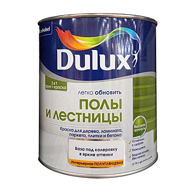 Краска Dulux Полы и лестницы BW, 0,75л