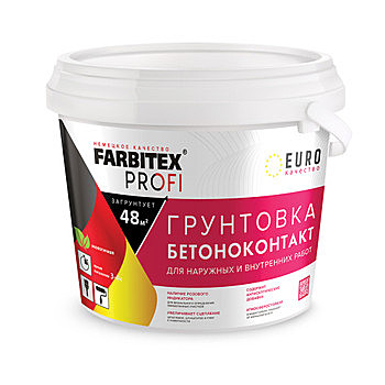 Грунтовка акриловая бетоноконтакт 5кг Farbitex 4300002318 322285