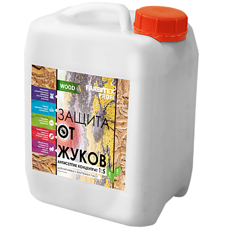 Защита от жуков антисептик 1л концентрат 1:5 Farbitex Профи Wood 