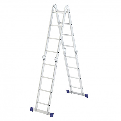 Лестница алюм. шарнирная, 4х4 Сибртех 97882