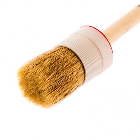 Кисть круглая #45 мм, натуральная щетина, деревянная ручка 159840/518508
