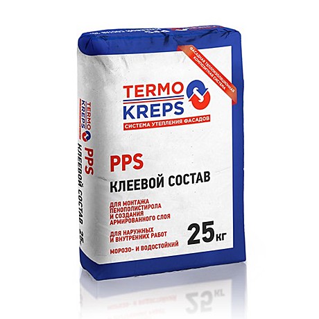 Клей для пенополистирола Термо Крепс ППС, 25кг           *56
