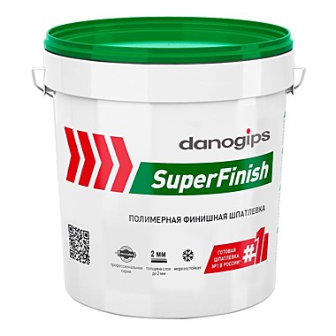 Шпатлевка готовая Даногипс Super Finish, 5кг (3л)