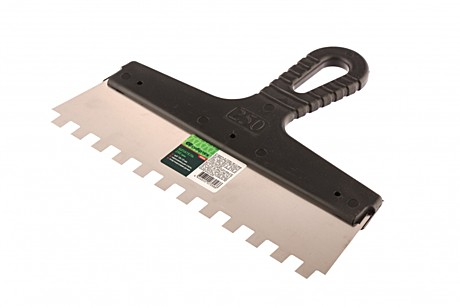 Шпатель зубчатый  250мм с пласт.ручкой 10х10мм 562325/85500