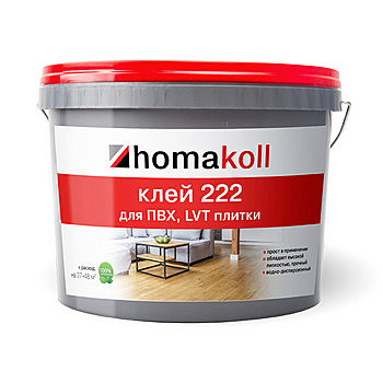 Клей Homakoll 222 12кг. для ПВХ и LVT плитки