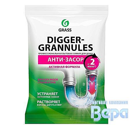 Средство для прочистки труб DIGGER grannules 70гр (саше)  GraSS  084-279