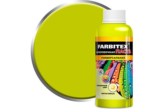 Колер FARBITEX лимонный (0,1л)		