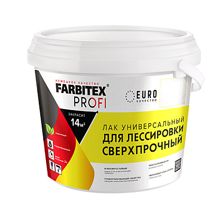 Лак для лессировки универс.сверхпрочный FARBITEX ПРОФИ 3л 476118