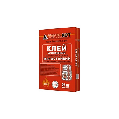 Клей усиленный жаростойкий Терракот, 25кг  (10878)		