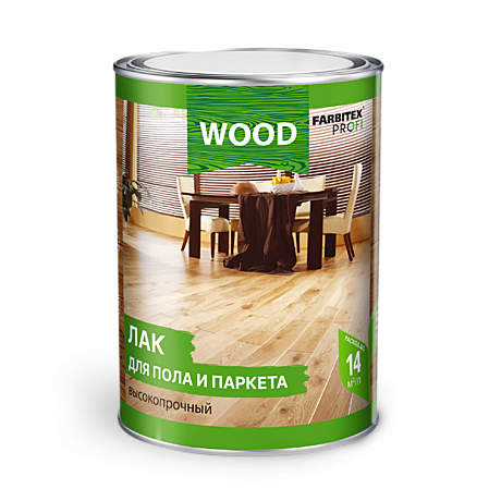 Лак паркетный алкидно-уретановый  Farbitex Профи Wood матовый 4л (4300006083)